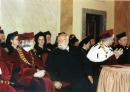 Helmuth Rilling receiving his honorary doctorate, Kraków, Florianka Music Hall, Kraków, 2003